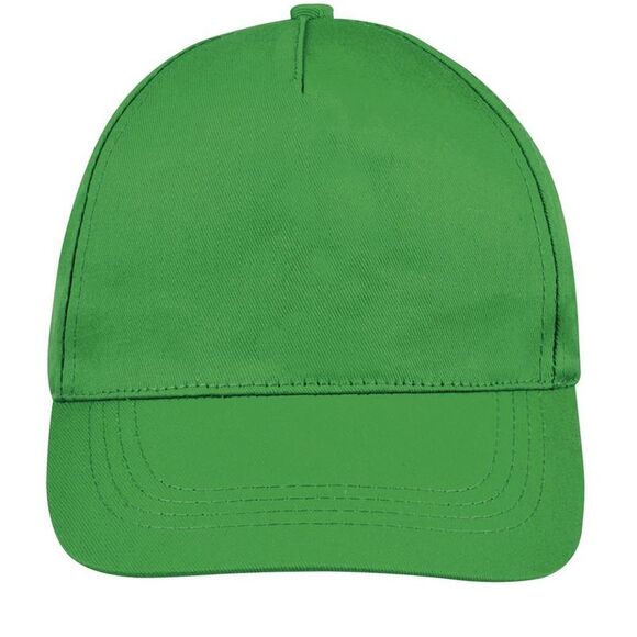 SOLS Unisex Buzz 5 Panel Baseball Cap / Kelly Green - Picture 3 of 5
